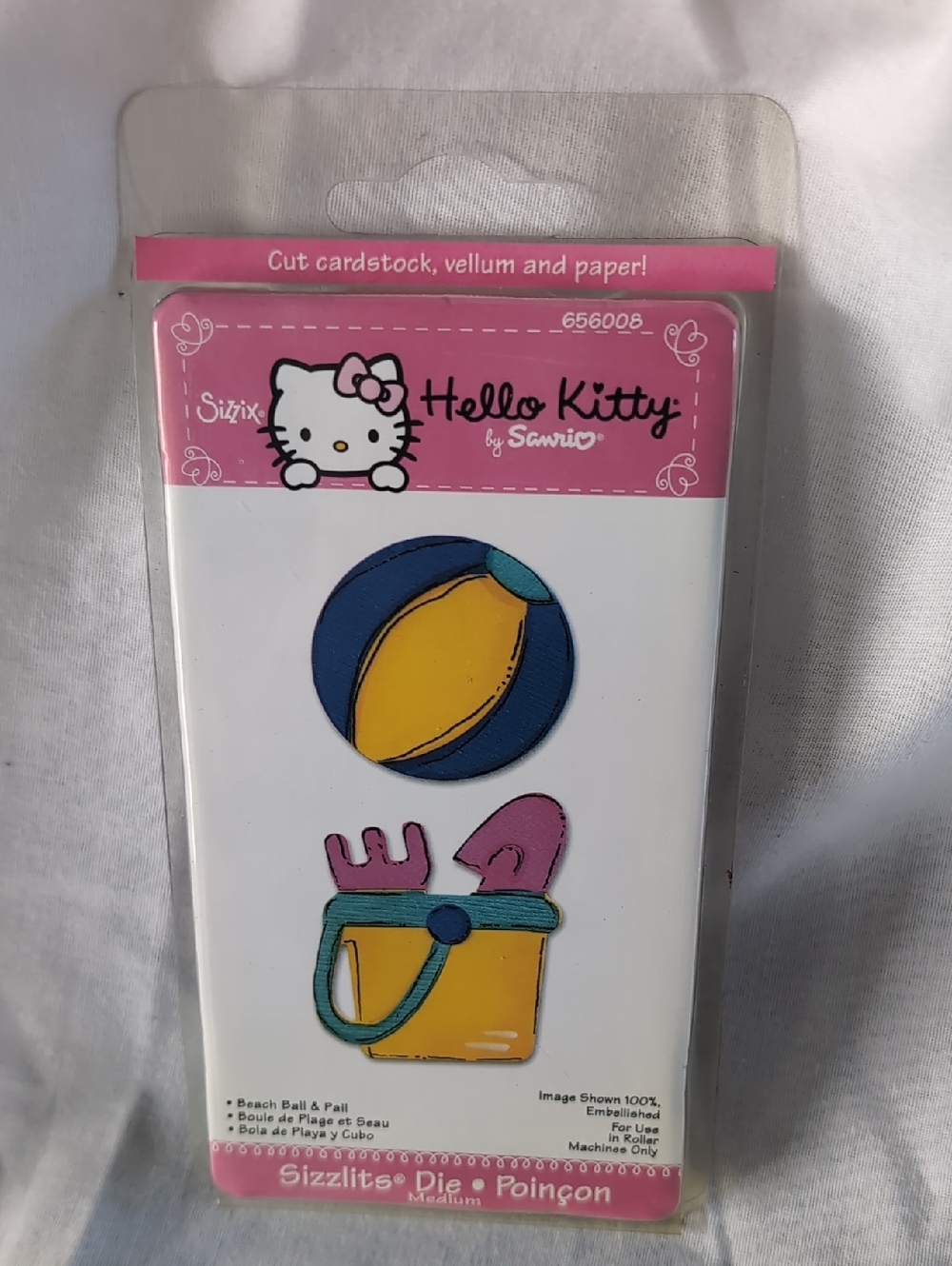 Sizzix Hello Kitty Sicclits Die Beach Ball And Paul Set